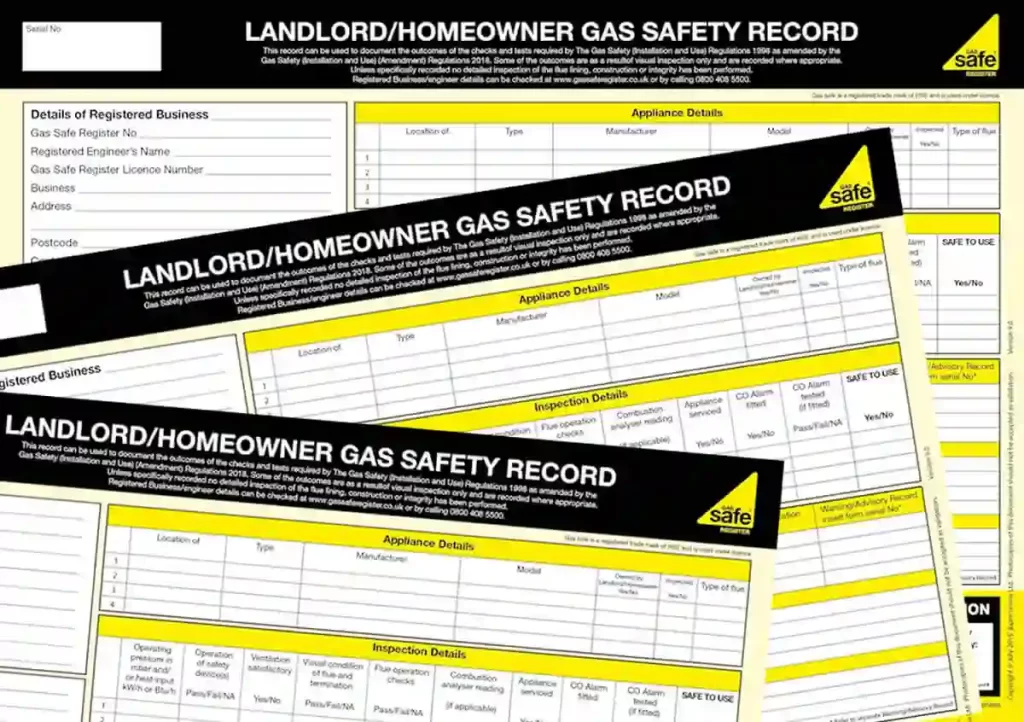Pile of gas-safety certificates