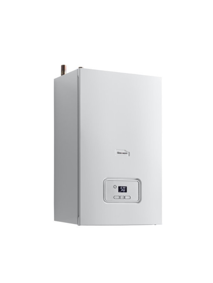 Glow-worm boiler on a white background